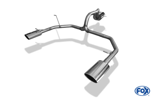 FOX Mitsubishi Pajero IV - V80 Halbanlage ab Kat Ausgang rechts/links - 140x90 T32 rechts/links