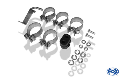 FOX Mitsubishi Pajero IV - V80 Halbanlage ab Kat Ausgang rechts/links - 140x90 T32 rechts/links