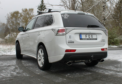 FOX Mitsubishi Outlander III 4WD - GG/GF Endschalldämpfer quer Ausgang rechts/links - 140x90 Typ 32 rechts/links