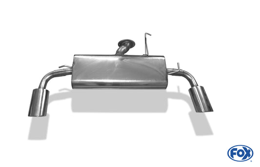 FOX Mitsubishi Lancer CYO - Stufenheck/ Sportback Endschalldämpfer quer Ausgang rechts/links - 115x85 Typ 32 rechts/links