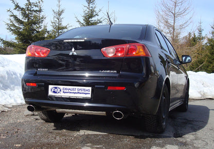 FOX Mitsubishi Lancer CYO - Stufenheck/ Sportback Endschalldämpfer quer Ausgang rechts/links - 115x85 Typ 32 rechts/links