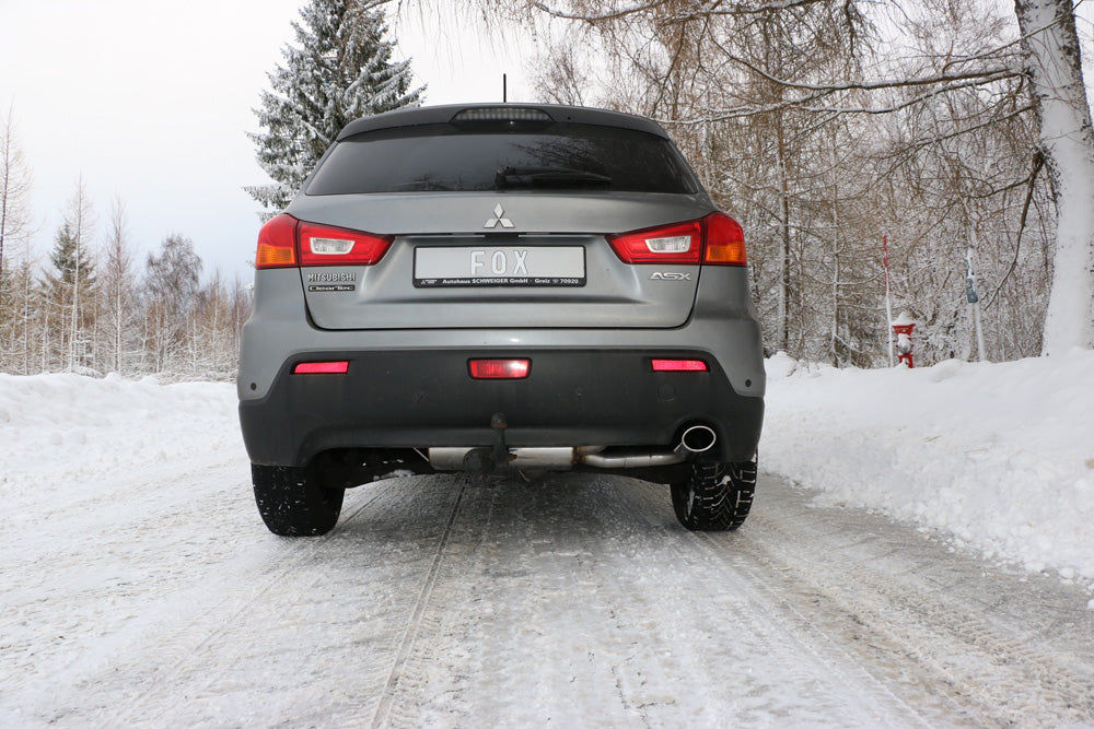 FOX Mitsubishi ASX Frontantrieb - Typ GAO Endschalldämpfer Ausgang rechts - 129x106 Typ 44