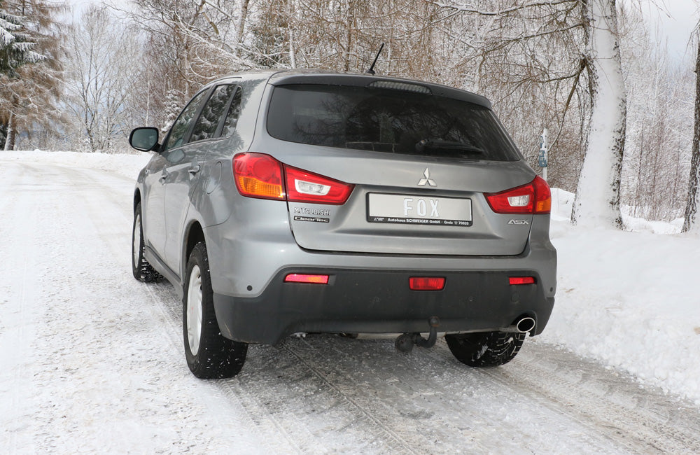 FOX Mitsubishi ASX Frontantrieb - Typ GAO Endschalldämpfer Ausgang rechts - 129x106 Typ 44