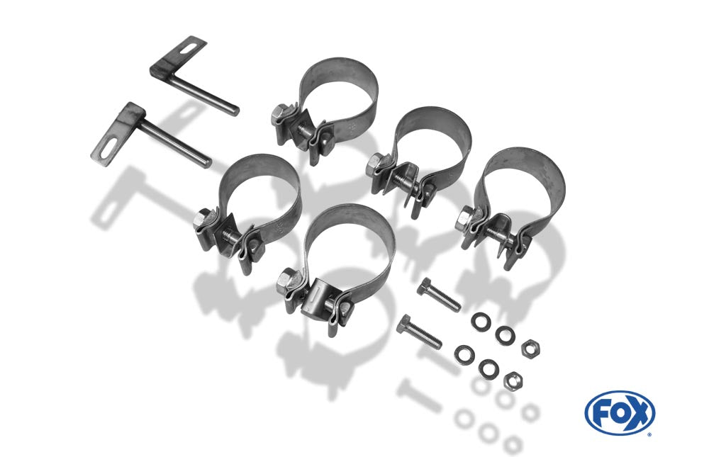 FOX Mini Cooper S Cabrio R52 Endschalldämpfer rechts/links Ausgang mittig - 2x76 Typ 17