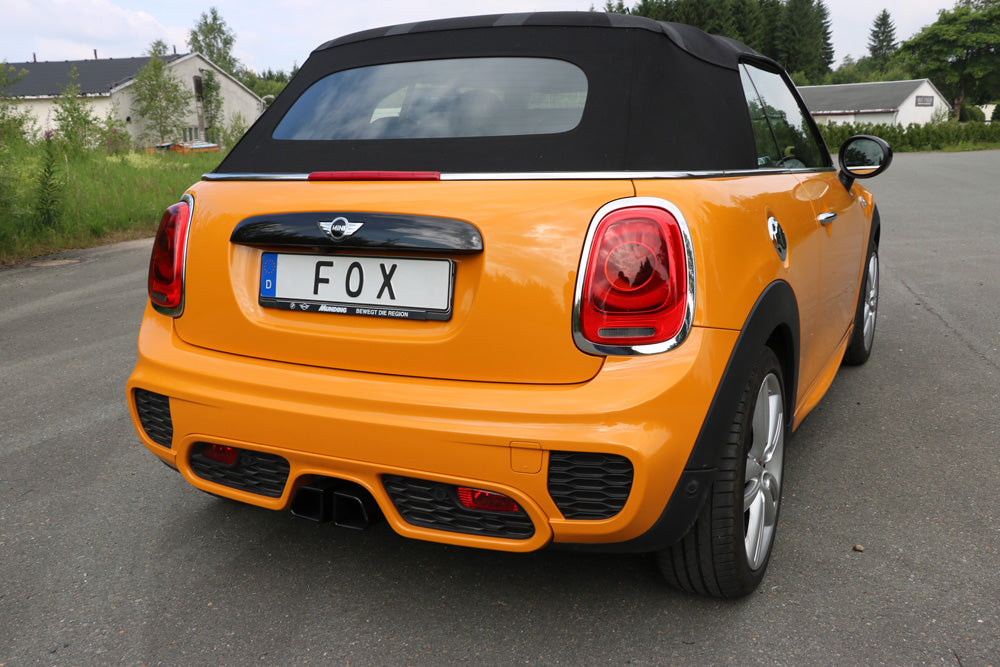 FOX Mini Cooper S - F57 Endschalldämpfer Ausgang mittig - 2x95x78 Typ 68 Schwarz