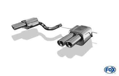 FOX Maserati Quattroporte V Endschalldämpfer rechts/links - 2x90 Typ 17 rechts/links