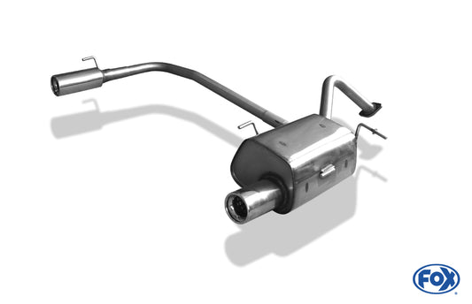 FOX Nissan Micra K11 Endschalldämpfer Ausgang rechts/links  - 1x80 Typ 13 rechts/links