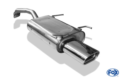 FOX Nissan Primera P10 Endschalldämpfer - 135x80 Typ 53