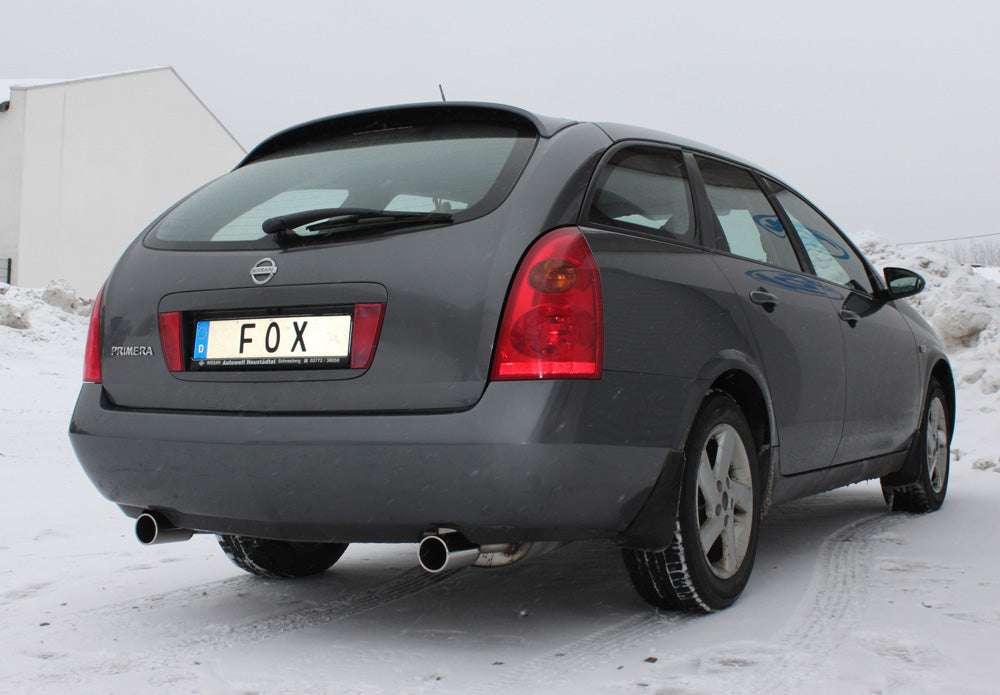 FOX Nissan Primera P12 Traveller Endschalldämpfer Ausgang rechts/links - 1x90 Typ 12 rechts/links