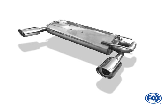 FOX Nissan X-Trail Typ T30 Endschalldämpfer quer Ausgang rechts/links - 115x85 Typ 33 rechts/links