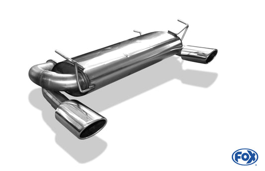 FOX Nissan 350Z Endschalldämpfer quer Ausgang Ø70mm rechts/links - 115x85 Typ 32 rechts/links