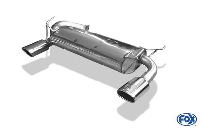 FOX Nissan 350Z Endschalldämpfer quer Ausgang Ø70mm rechts/links - 115x85 Typ 32 rechts/links