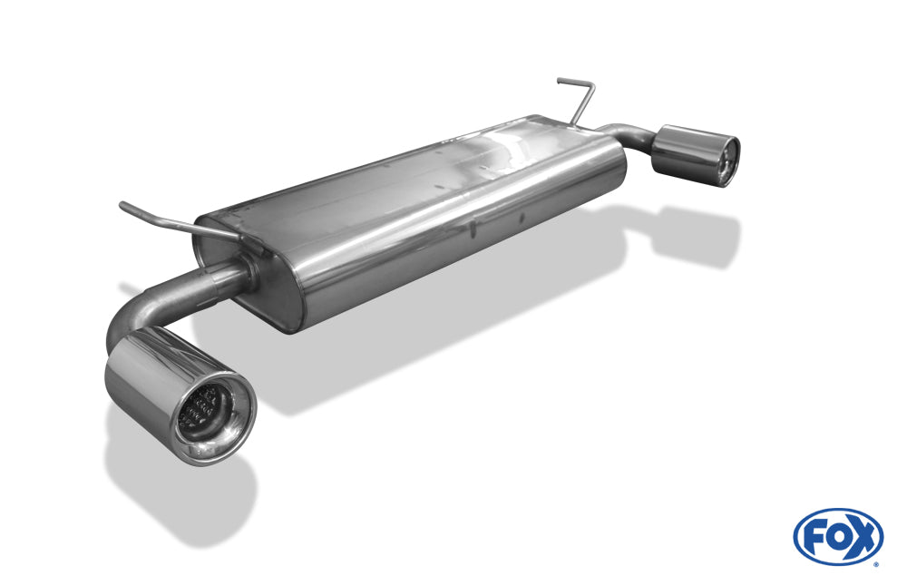 FOX Nissan Qashqai Benzin Endschalldämpfer quer Ausgang rechts/links - 1x100 Typ 13 rechts/links