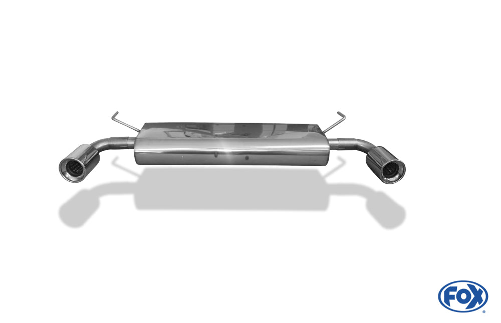 FOX Nissan Qashqai Benzin Endschalldämpfer quer Ausgang rechts/links - 1x100 Typ 13 rechts/links