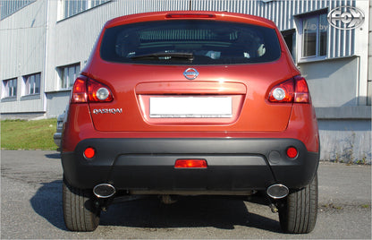 FOX Nissan Qashqai Benzin Endschalldämpfer quer Ausgang rechts/links - 115x85 Typ 44 rechts/links
