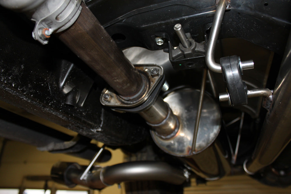 FOX Nissan Navara D40 - 3,0l dCi Endschalldämpfer Sidepipe, Ausgang rechts und links am Fahrzeug - 2x90 Typ 16 rechts/links