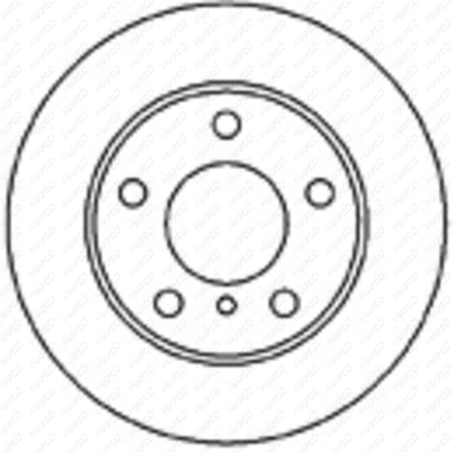 MAPCO Bremsscheibe Vorderachse  15681
