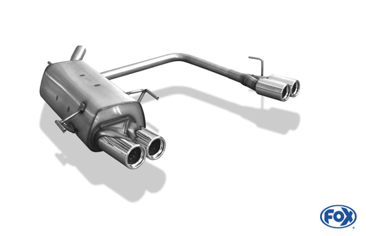 FOX Opel Corsa C Endschalldämpfer Ausgang rechts/links - 2x76 Typ 13 rechts/links