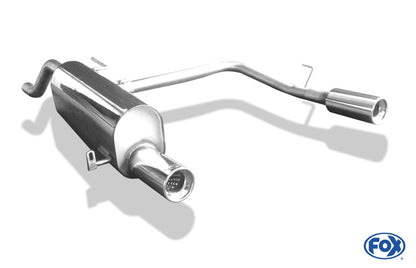 FOX Opel Corsa D Endschalldämpfer Ausgang rechts/links - 1x90 Typ 13 rechts/links