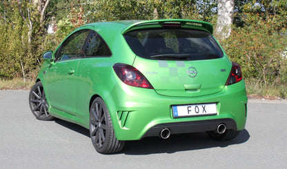 FOX Opel Corsa D NRE Endschalldämpfer quer Ausgang rechts/links - 1x100 Typ 16 rechts/links