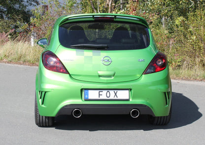 FOX Opel Corsa D NRE Endschalldämpfer quer Ausgang rechts/links - 1x100 Typ 16 rechts/links