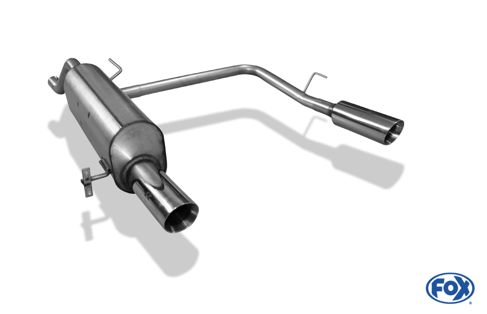 FOX Opel Corsa E Endschalldämpfer Ausgang rechts/links - 1x90 Typ 25 rechts/links