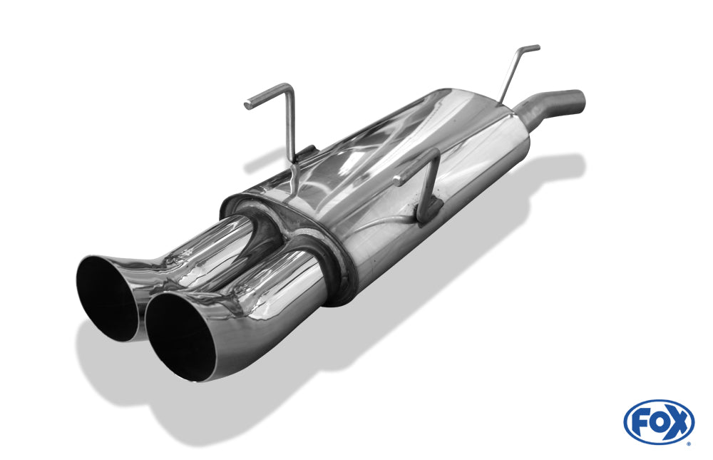 FOX Opel Astra F Caravan Endschalldämpfer 3-Punkt-Aufhängung - 2x76 Typ 18
