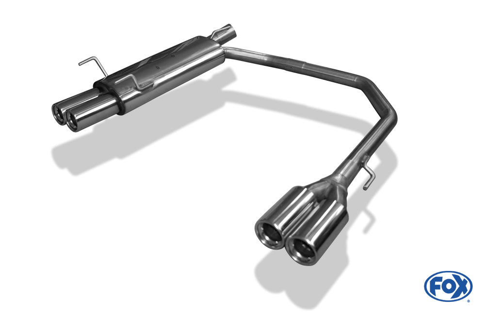 FOX Opel Astra F-CC Endschalldämpfer Ausgang rechts/links 3-Punkt-Aufhängung  - 2x80 Typ 13 rechts/links