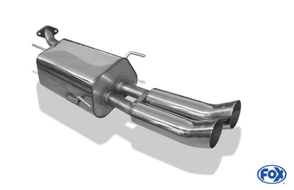 FOX Opel Astra G Stufenheck Endschalldämpfer - 2x76 Typ 18