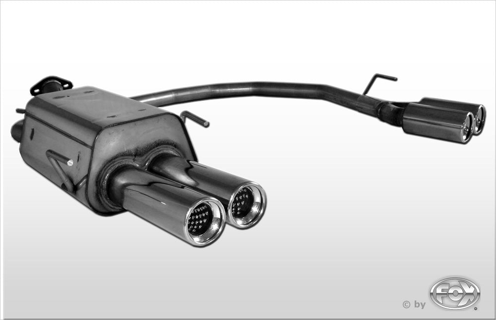 FOX Opel Astra G Stufenheck Endschalldämpfer Ausgang rechts/links - 2x80 Typ 13 rechts/links