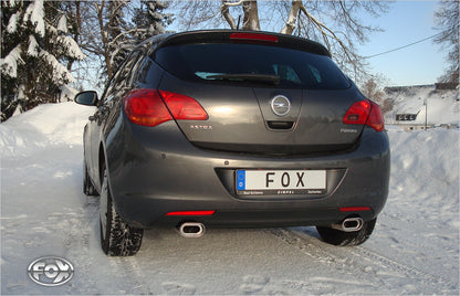 FOX Opel Astra J Limousine Endschalldämpfer quer Ausgang rechts/links - 135x80 Typ 53 rechts/links