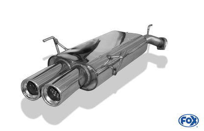 FOX Opel Vectra B - Bj. 94`-9/99` Endschalldämpfer Ø55mm - 2x80 Typ 13