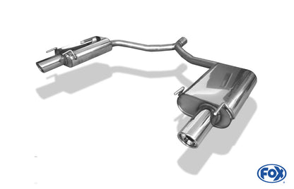 FOX Opel Vectra C GTS Endschalldämpfer rechts/links einflutig - 1x90 Typ 17 rechts/links