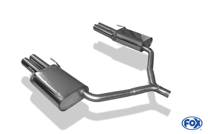 FOX Opel Vectra C GTS Endschalldämpfer rechts/links zweiflutig - 2x76 Typ 17 rechts/links