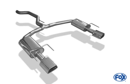 FOX Opel Vectra C OPC Limousine Endschalldämpfer rechts/links - 142x78 Typ 61 rechts/links