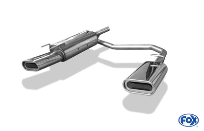 FOX Opel Tigra A Endschalldämpfer Ausgang rechts/links 60mm - 160x80 Typ 53 rechts/links