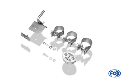 FOX Opel Tigra A Endschalldämpfer Ausgang rechts/links 60mm - 160x80 Typ 53 rechts/links