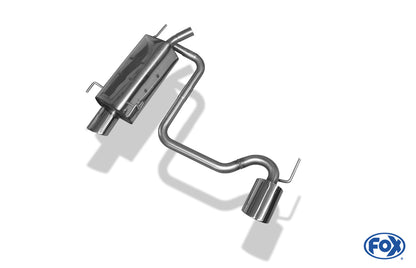 FOX Opel Tigra B TwinTop Endschalldämpfer Ausgang rechts/links - 115x85 Typ 33 rechts/links