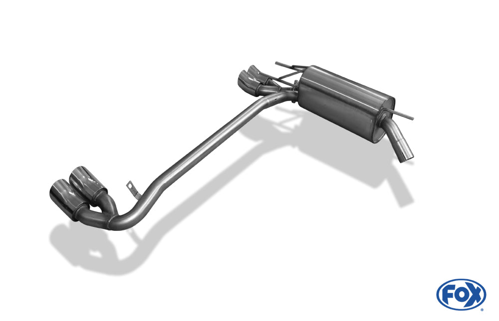 FOX Opel Calibra A Endschalldämpfer Ausgang rechts/links - 2x76 Typ 18 rechts/links