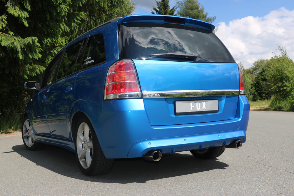 FOX Opel Zafira B OPC Endschalldämpfer Ausgang rechts/links - 1x90 Typ 25 rechts/links