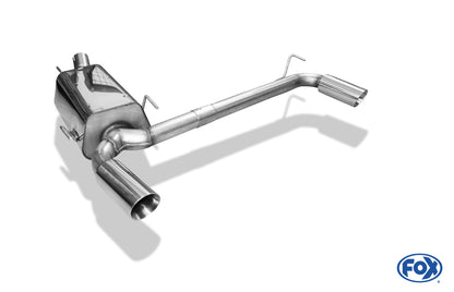 FOX Opel Zafira B OPC Endschalldämpfer Ausgang rechts/links - 1x90 Typ 25 rechts/links