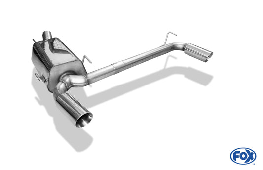 FOX Opel Zafira B OPC Endschalldämpfer Ausgang rechts/links - 1x90 Typ 25 rechts/links