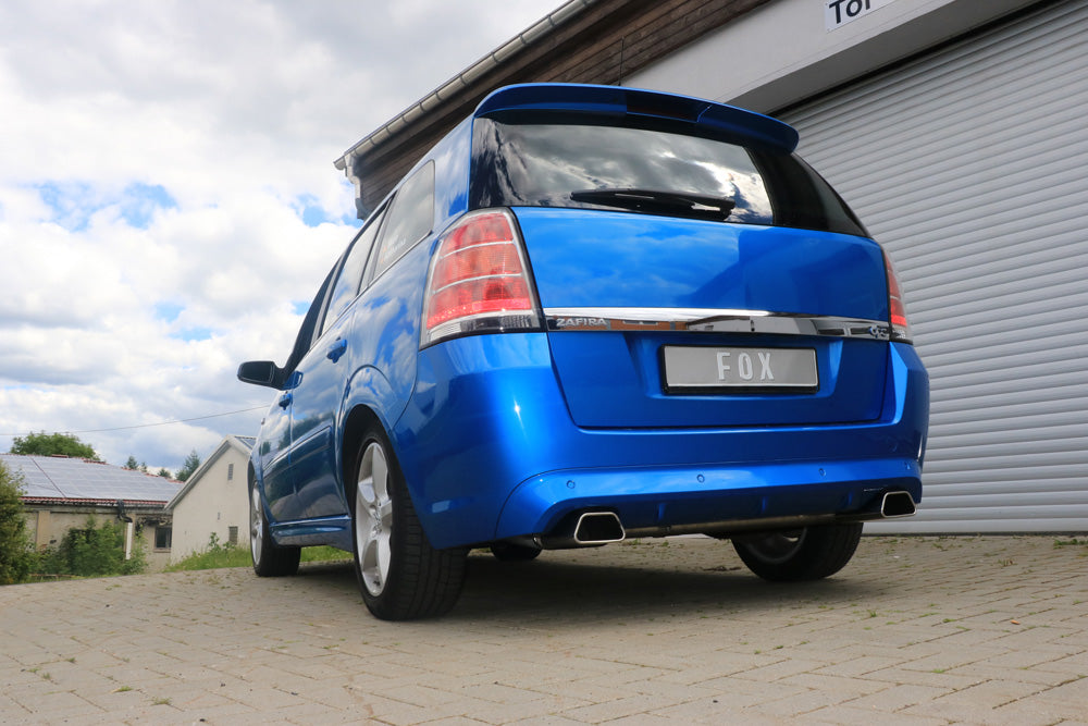 FOX Opel Zafira B OPC Endschalldämpfer Ausgang rechts/links - 142x78 Typ 61 rechts/links