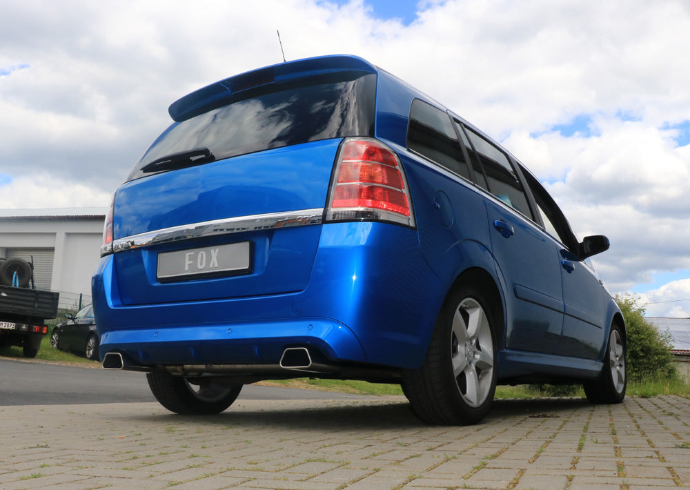 FOX Opel Zafira B OPC Endschalldämpfer Ausgang rechts/links - 142x78 Typ 61 rechts/links