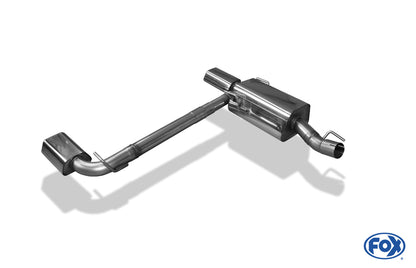 FOX Opel Zafira B OPC Endschalldämpfer Ausgang rechts/links - 142x78 Typ 61 rechts/links