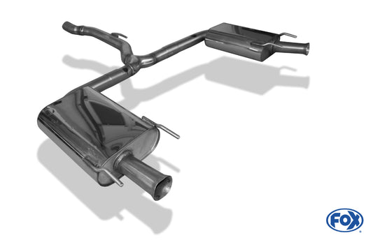 FOX Opel Insignia A - OPC Sports Tourer Endschalldämpfer rechts/links - Ausgang der Endrohre in den originalen Ausgängen