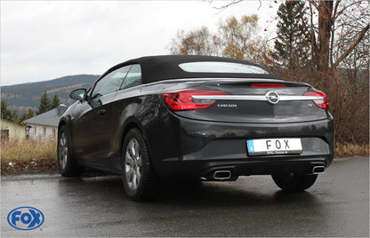 FOX Opel Cascada Endschalldämpfer quer Ausgang rechts/links - 145x65 Typ 59 rechts/links