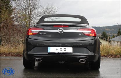 FOX Opel Cascada Endschalldämpfer quer Ausgang rechts/links - 145x65 Typ 59 rechts/links