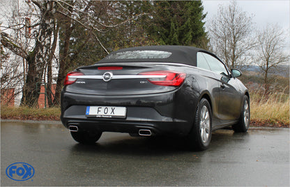 FOX Opel Cascada Endschalldämpfer quer Ausgang rechts/links - 145x65 Typ 59 rechts/links