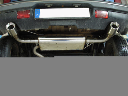 FOX Peugeot 205 Endschalldämpfer quer Ausgang rechts/links - 1x90 Typ 13 rechts/links